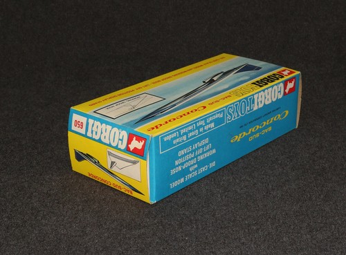 Avión Corgi #650 años 60 Concord Concorde British Airways primera emisión caja en caja - Imagen 8 de 10