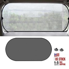 Car Rear Window Sunshade, 20" 40" Rear Window Sun Shade Blocker with black