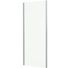 Side Panel 760mm - 6mm Metal Frame Clear Glass Bathroom Shower