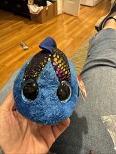 TY Beanie Boos - AQUA the Fish (Glitter Eyes) (Medium - 9 inch) - (201)