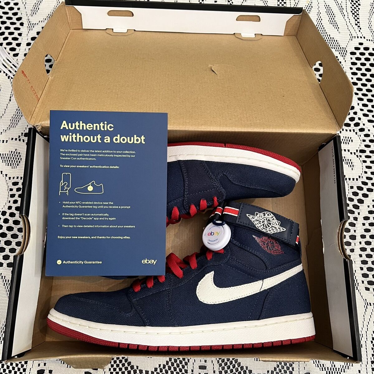 AIR JORDAN 1 HIGH STRAP 'OLYMPIC' SIZE 11.0 ITEM 342132 461 AIR JORDAN 1 HIGH STRAP 'OLYMPIC' SIZE 11.0 ITEM 342132 461