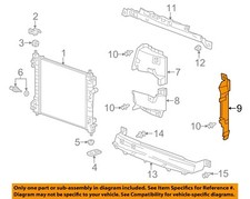 GM OEM 13-15 Spark Cooling Radiator Components-Side Baffle 94551789