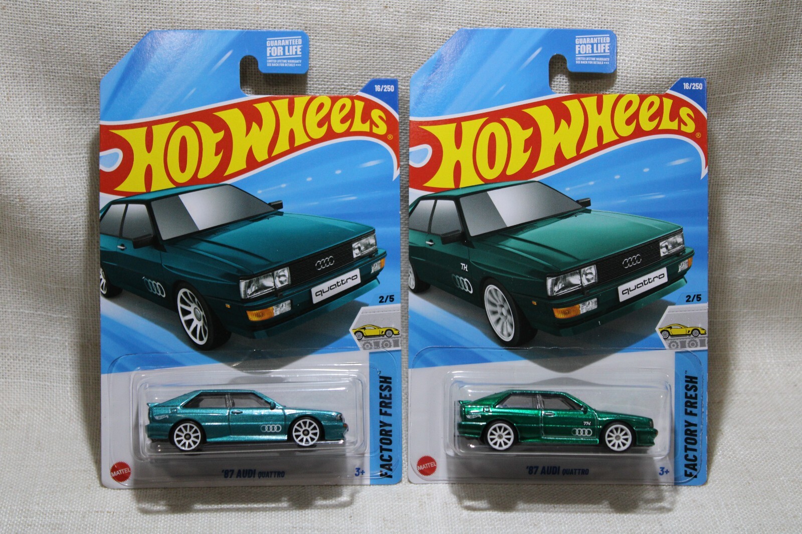 2025 Hot Wheels Mainline A Case '87 Audi Quattro Super Treasure Hunt Brand New