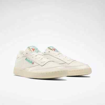 Men Reebok Club C 85 Vintage Shoes Sneakers Chalk White Green Size 12 100000317 NEW* UNISEX Reebok Club C 85 Vintage Shoes CHALK / PAPER  main image 2