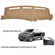 New Dodge Ram 1500 2500 Truck Custom Beige Tan Dashboard Dash Cover 2009-2014