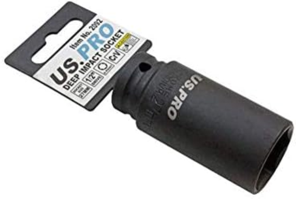 US PRO 27 mm 1/2 dr 6pt Deep Impact Socket 2092