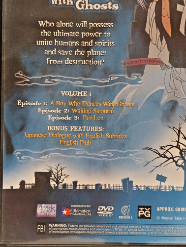 Shaman King DVDs (2) Boy Who Dances with Ghosts & Perfect Possession Preowned - Imagen 10 de 21