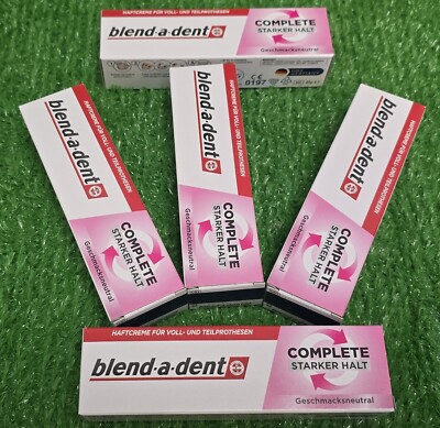 121,28 /kg) 5x Blend Haftcreme Complete Starker Halt Geschmacksneutral Versand0 