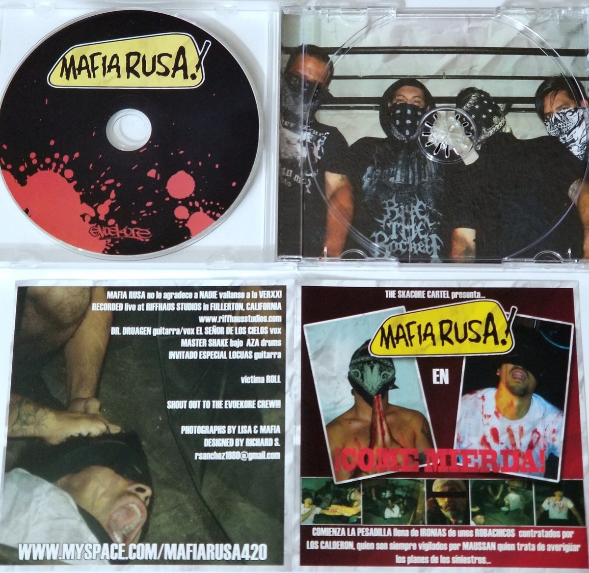 MAFIA RUSA DEMO CD PRIVATE PUNK ROCK SKA PRIVATE INDIE GUITAR