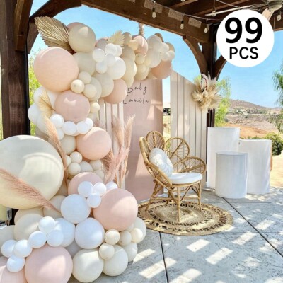 Macaron Pink Balloon Garland Arch Kit Wedding Birthday Party Decoration Kids