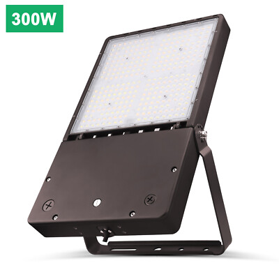 300W LED Projector Flood Light Outdoor Replace 1000W MH 5700K DLC UL Approved