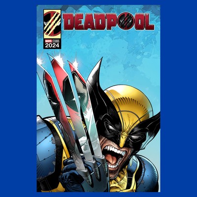 Men&rsquo;s Marvel: Deadpool &amp; Wolverine Reflection in Claw Poster T 