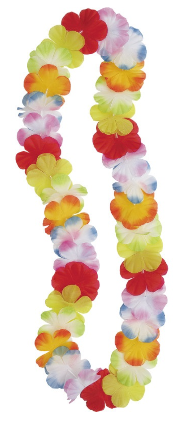 10 x Multicolor Flower Lei Hawaiian Luau Party Garden Celebration Garland 42""