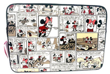 Disney Kate Spade Laptop Case Minnie  Mickey Mouse Comic Strip Zippered Tote