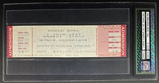 1992 World Bowl WLAF Full Championship Ticket Sacramento vs Orlando Vintage 