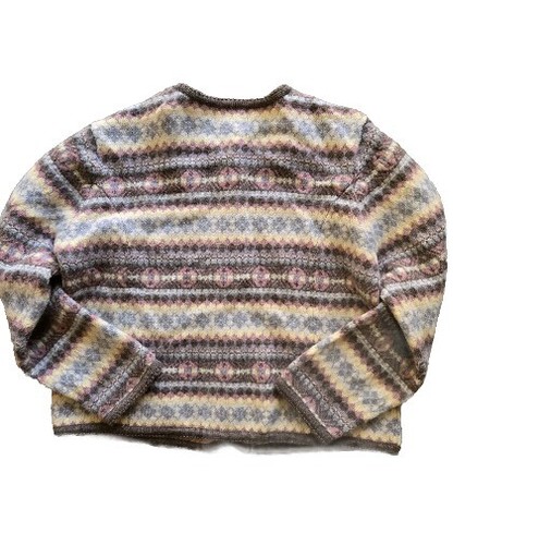 TALLY-HO Vintage Wool Button Down Sweater Diamond Argyle Womens Size XL - Picture 8 of 9