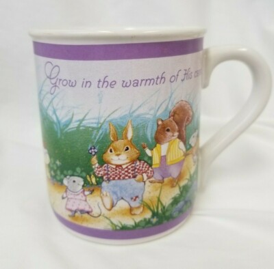 Hallmark 1988 Easter Mug Mates **NO LID** 8ozs GROW IN THE WARMTH OF HIS CARE