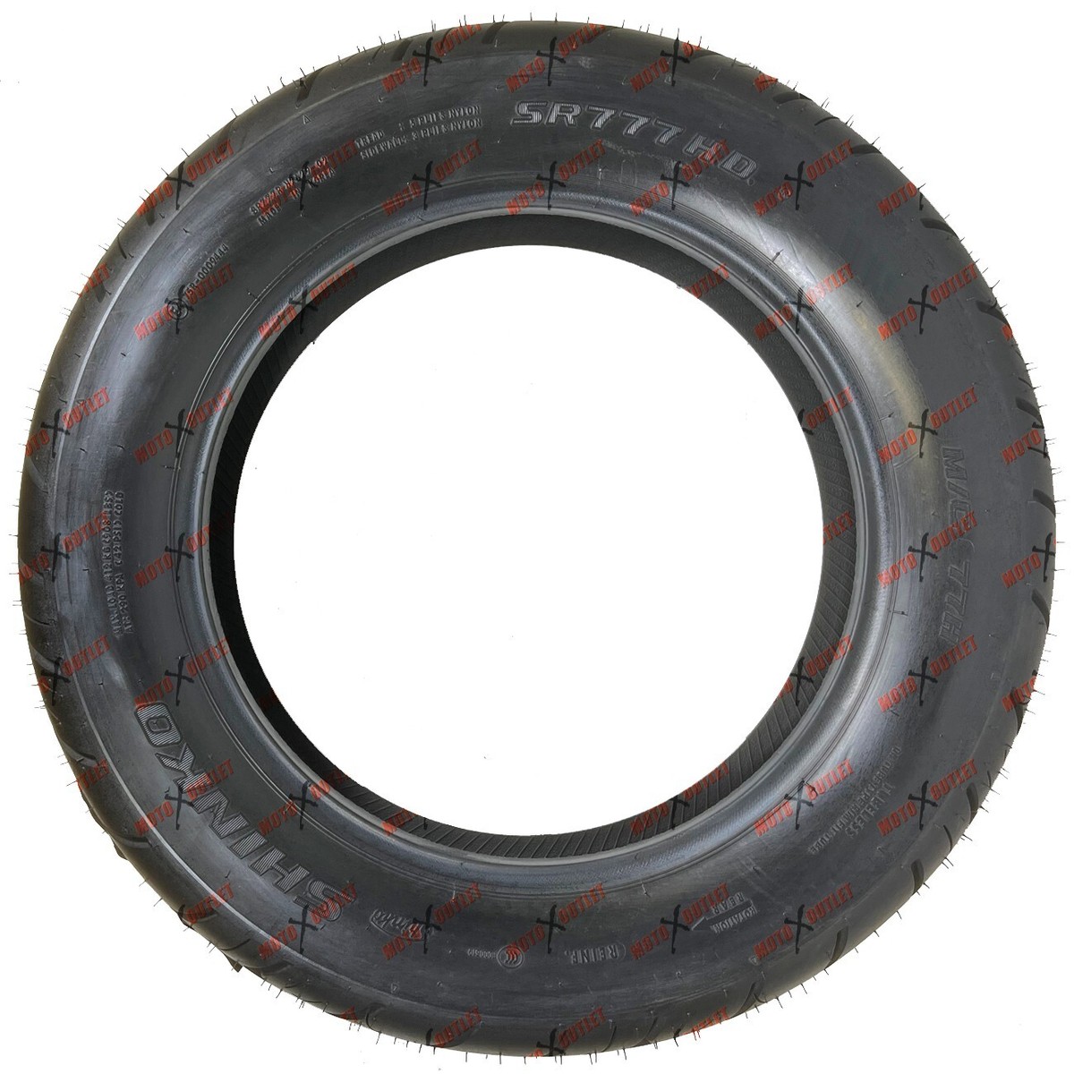 Shinko SR777 HD Black Wall Rear Tire - 140/90B16 77H For Cruiser Motorcycles