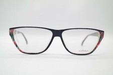 Vintage Atrio 190-833 Blue Red Gold Oval Glasses Frame Eyeglasses NOS