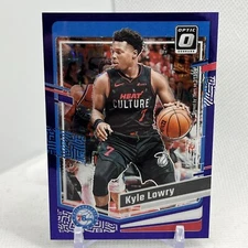 2023-24 Donruss Optic Kyle Lowry Purple FOTL Exclusive 13/17 SSP #130 Sixers