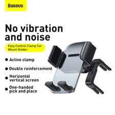 Baseus Car Clamp Phone Holder Air Vent Center Console Mount Round outlet