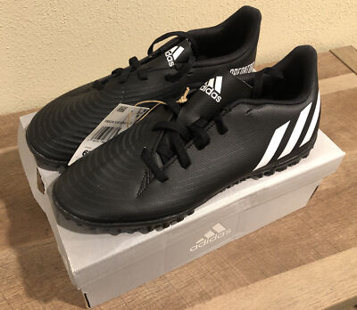 Adidas Predator Edge.4 TF Unisex Men's 6.5 Women's 7.5 Black Soccer Cleats