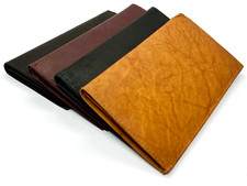 Genuine Leather Checkbook Cover ID Credit Card Long Wallet Holder