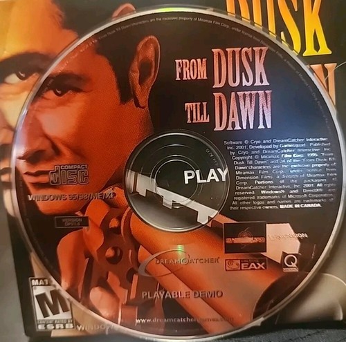 From Dusk Till Dawn PC CD ROM Video Game (95/98/ME/XP) Playable DEMO - Picture 3 of 4