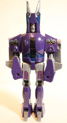 1986 G1 Transformers Cyclonus Decepticon Figure Only No Weapon Blue Ears VTG
