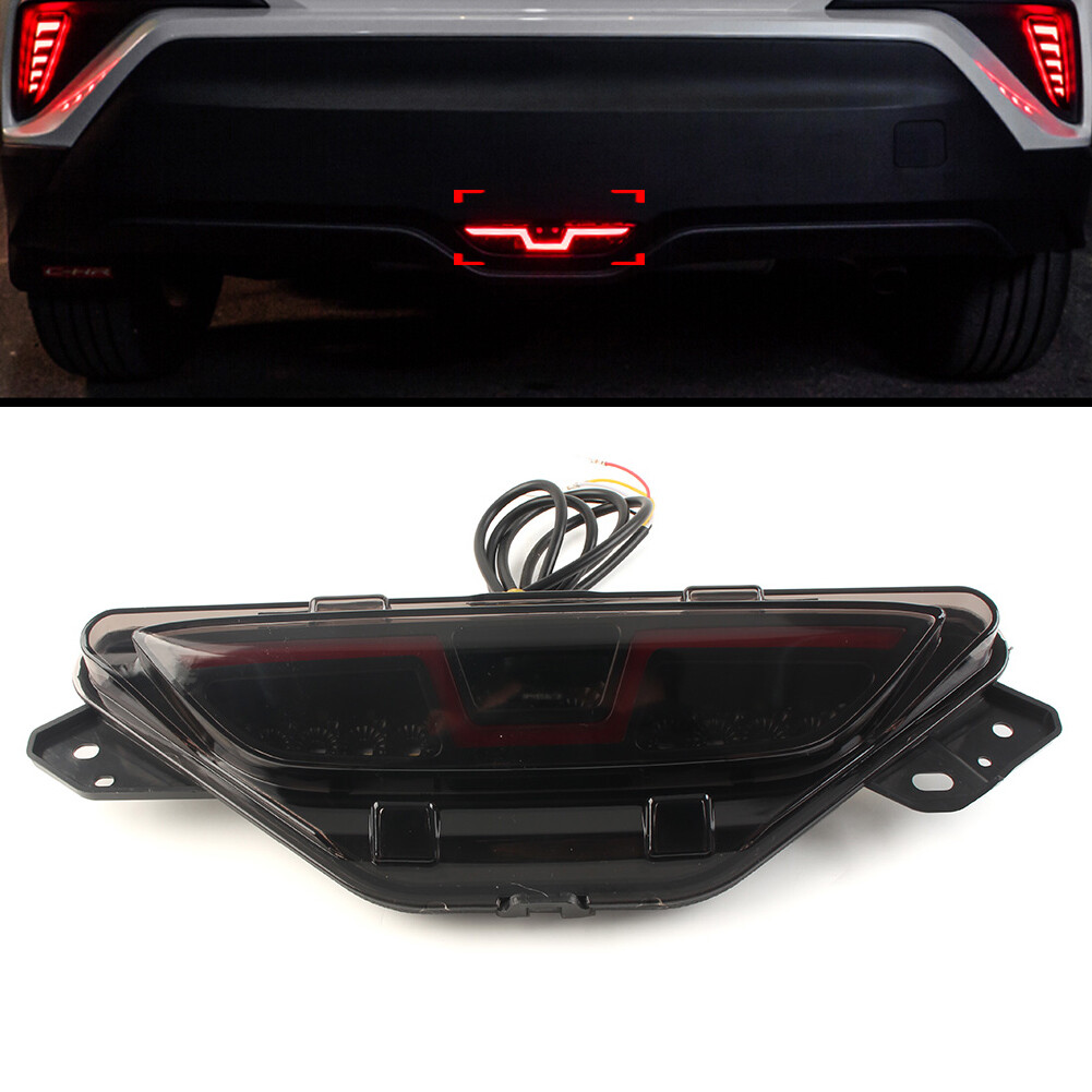Car Red LED Rear Bumper Light Tail Brake Lamp for Toyota CHR 2017-2018