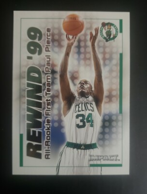 2000 Fleer Rewind 99' Green Foil Paul Pierce 2nd yr 