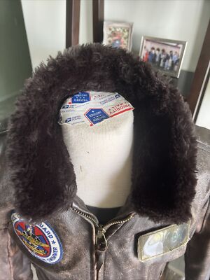 INTERMEDIATE TYPE G-1 フライトジャケット 42 USN USN Gulf War FLYER'S INTERMEDIATE TYPE G-1 Aviator Jacket Sz 42