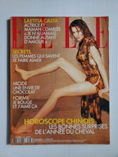 2002 French ELLE Magazine LAETITIA CASTA Sarah Jessica Parker Demi Moore