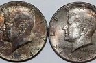 2-1964-P Grades MS/AU Nice Toning Kennedy Silver Half Dollars (NUM4834)