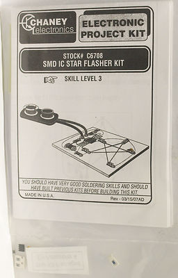Chaney Electronics SMD IC Star Flasher Kit C6708 - NEW