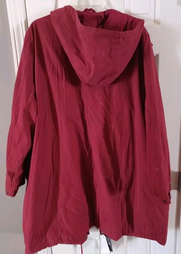 Eddie Bauer Outdoor Outfitter Women's 3X Burgundy Hooded Jacket - Picture 16 of 18