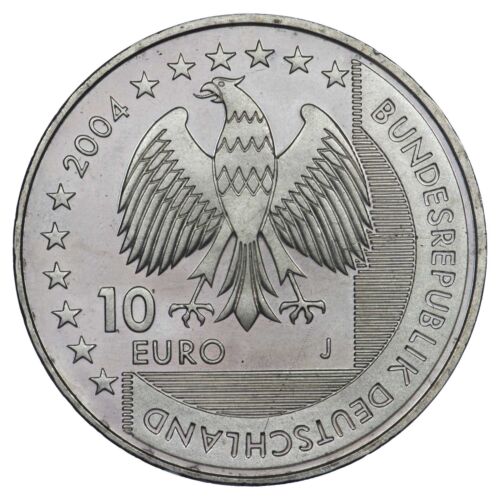 Deutschland 10 Euro 2004 Estran Von Die -see Nationalparke Wattenmeer Silber - 第 1/2 張圖片