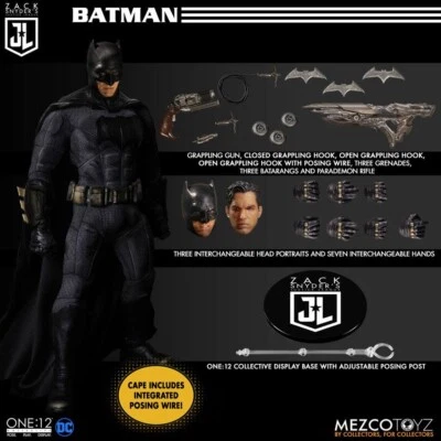 Mezco Zack Snyder's Justice League Batman Actionfigur 1/12 ohne OVP - Bild 1 von 3