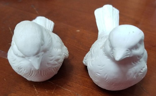 Goebel W. Germany - Set of 2 Vintage White Sparrows (CV73) - Picture 1 of 4