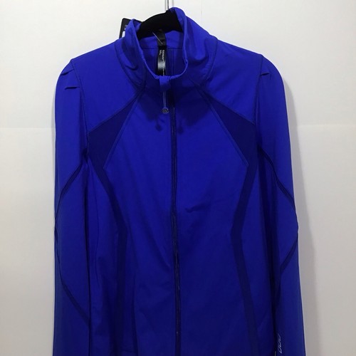 Chaqueta Lorna Jane negra para mujer grande con cremallera azul Destiny Excel - Imagen 2 de 13