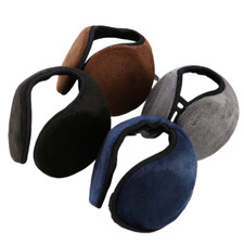Unisex Winter Fleece Ear Muffs Plush Earmuffs Behind Band Head Ear Warmers