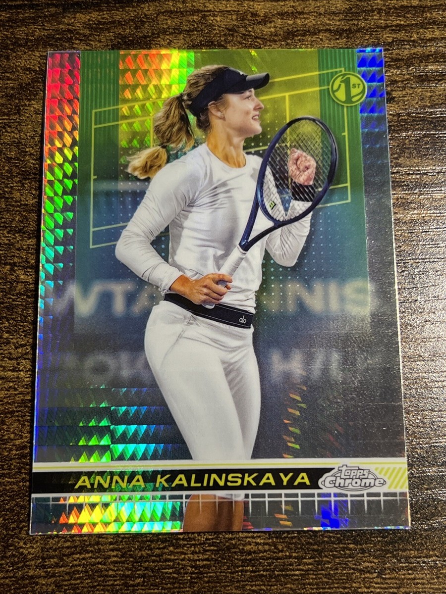 ANNA KALINSKAYA 2024 Topps Chrome Tennis Silver Prism Refractor