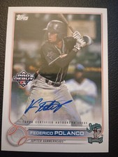 2022 Topps Pro Debut Federico Polanco AUTOGRAPH Marlins