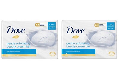 DOVE Gentle Exfoliating Beauty Cream Bar 90g (insgesamt 8 Seifen )