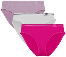 Umbro Women's Seamless Bikini Panties 3 Pack