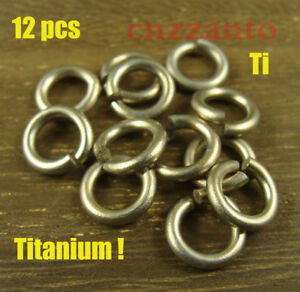 12pcs 2 x 10mm Titanium jump rings Connectors for Craft wallet key chain Ti091 12pcs 2 x 10mm Titanium jump rings Connectors for Craft wallet key chain Ti091