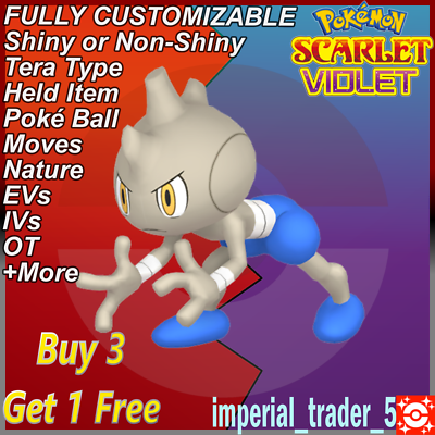 tyrogue pokemon card value Pokémon Scarlet and Violet ✨ Shiny Tyrogue ✨ W/ Best 6IV Customizable