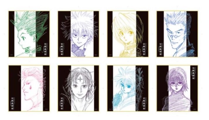 Yoshihiro Togashi Exhibition HUNTER x HUNTER Art board Shikishi