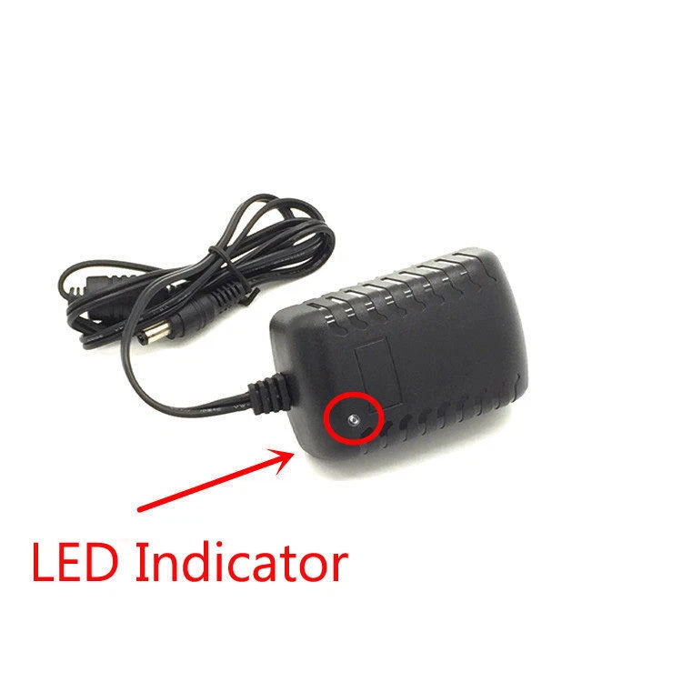 AC 110-220V To DC 12V 2A 5.5X2.5mm Adapter Power Supply Charger 2000mA US Plug - Image 3 of 4