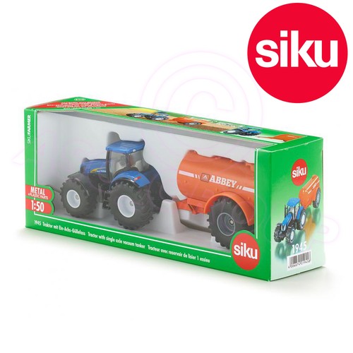Siku 1945 New Holland Tractor + Abbey Slurry Tanker 1:50 Scale Model Toy - Picture 2 of 2